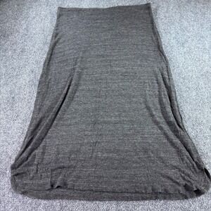 Eileen Fisher Maxi Skirt Womens Medium Charcoal Grey Viscose Modal Lined Minimal